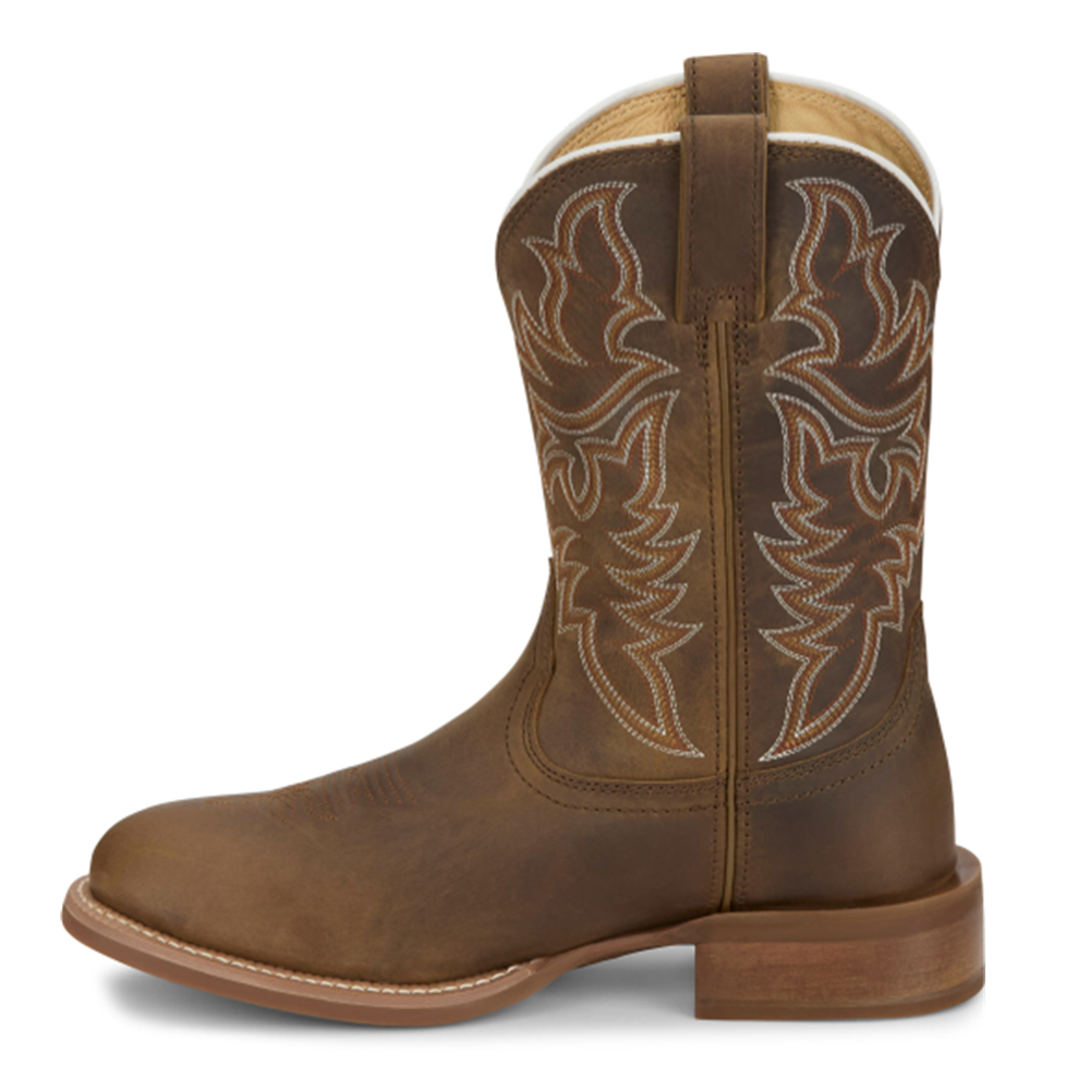 Justin Men's Wild Bill FN7351 Khaki 11" Wide Round Toe Boots