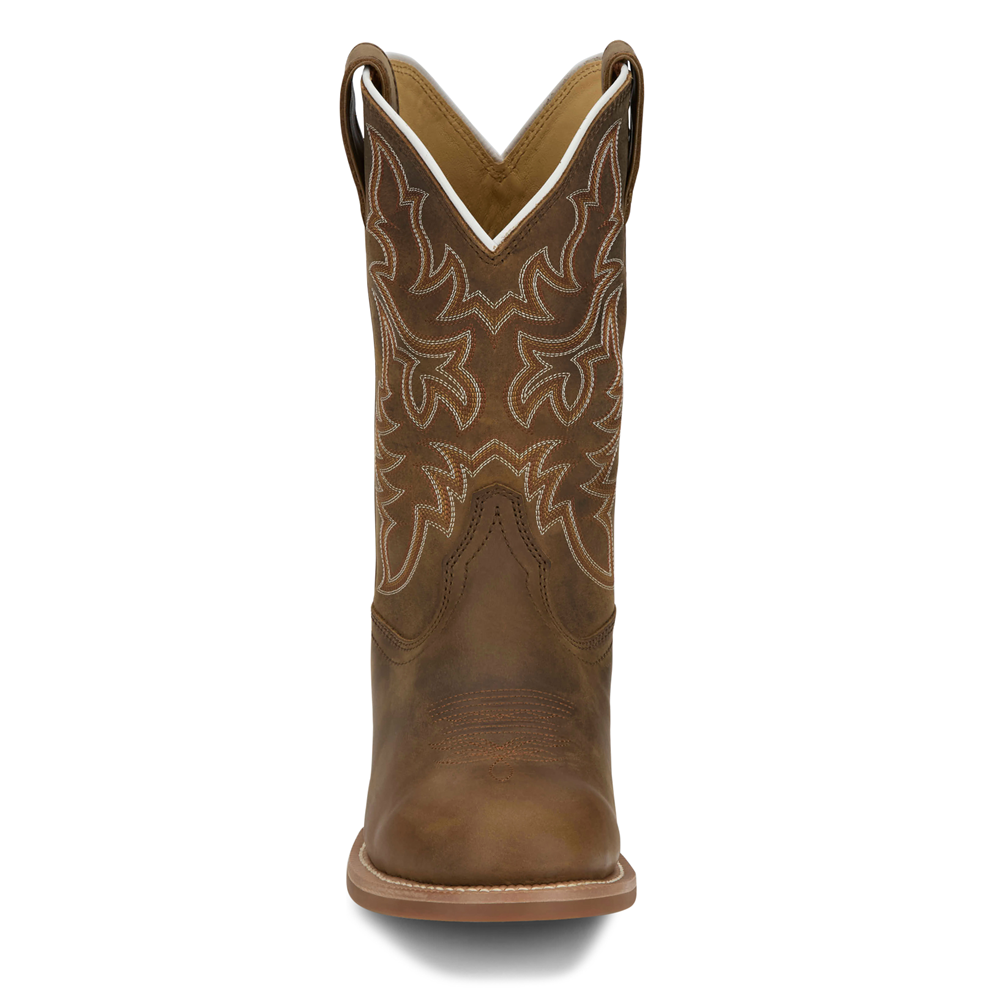 Justin Men's Wild Bill FN7351 Khaki 11" Wide Round Toe Boots - Image 2