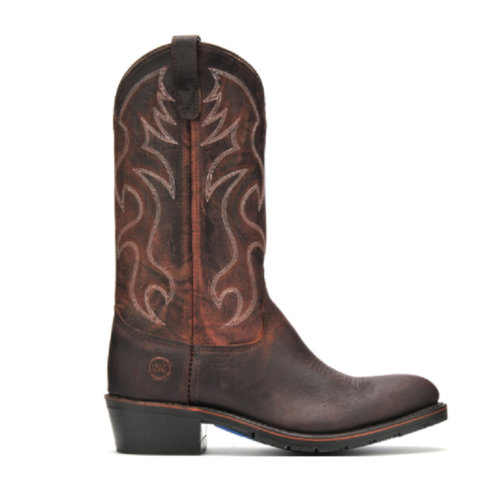 The Double H Men's Boot Robert 3282 is a stylish brown cowboy boot for men.