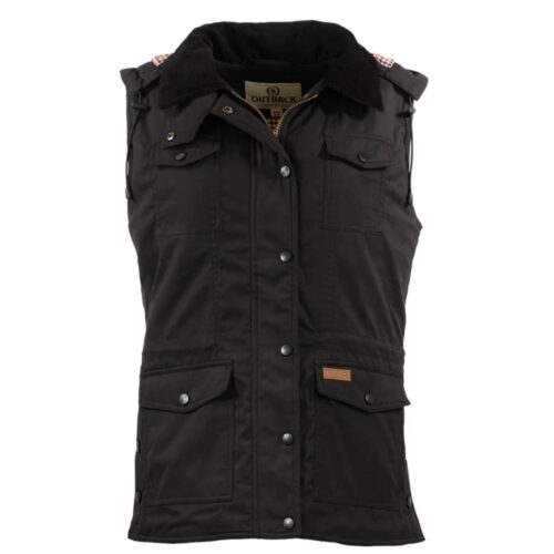 Ladies Outback Tess Vest Black 