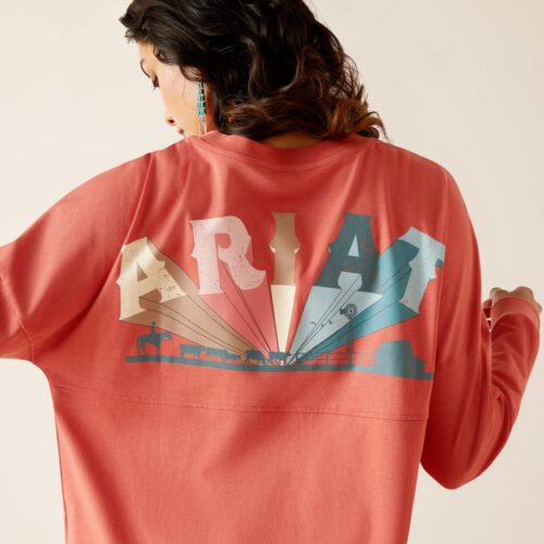 Ladies Ariat Fun Farm Oversized LS