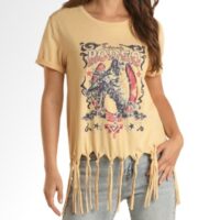 Women's Panhandle Knotted Fringe Tee