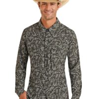 Men's Panhandle LS Conversation Western Shirt