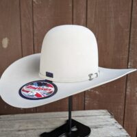 American 10X Silver Belly Open Crown Hat