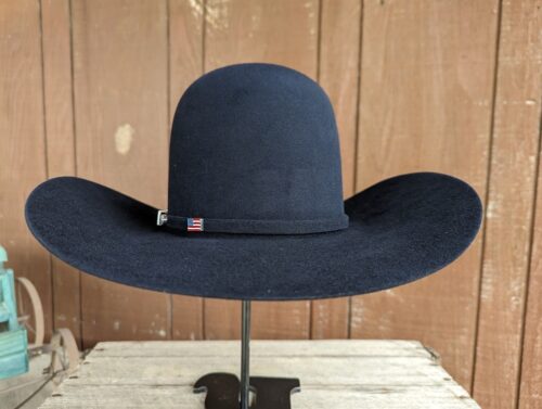 Black cowboy hat with American flag band.