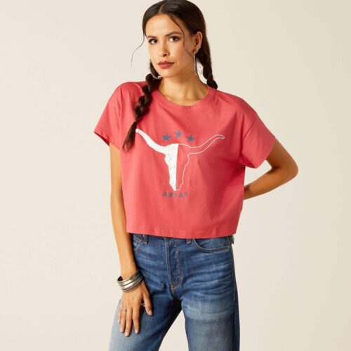 Ladies Ariat Lone Star Crop Tee 10051299