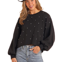 Rock N Roll Western Women’s Black Sweater