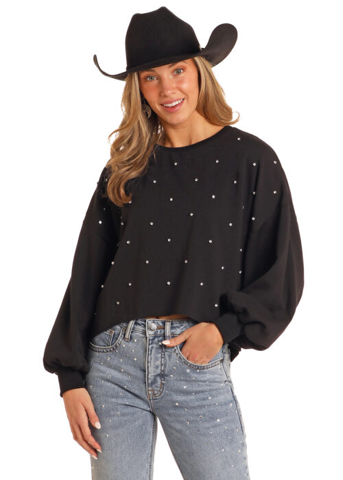 Rock N Roll Western Women’s Black Sweater