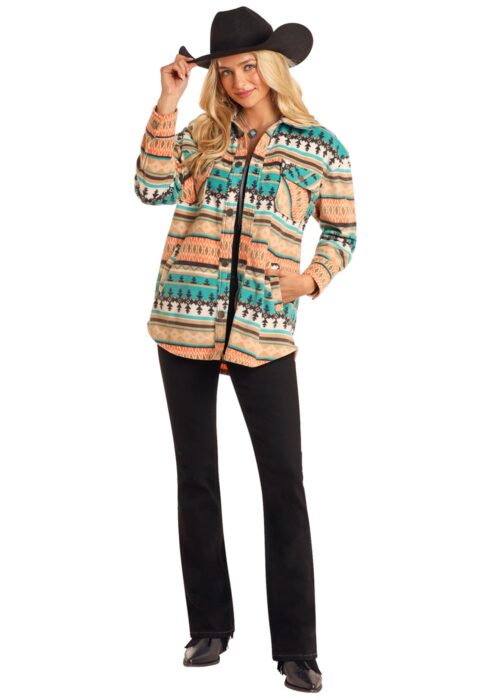 Rock N Roll Western Women’s Aztec Shacket