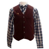 Men's Wyoming Traders Chocolate Wool Vest