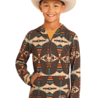 Kids Panhandle Slim Aztec Hoodie