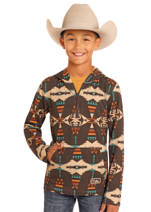 Kids Panhandle Slim Aztec Hoodie