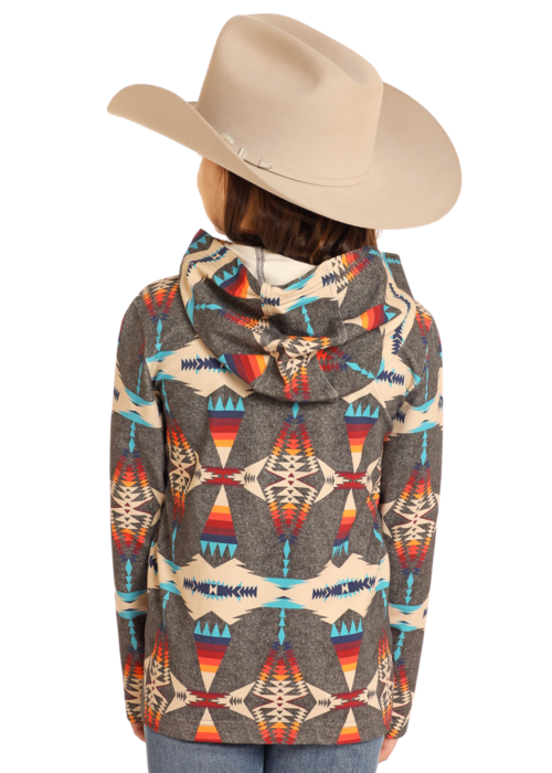 Kids Panhandle Slim Aztec Hoodie - Image 3