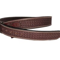 Texas Saddlery Hand Tooled Chocolate Spider Men's Belt