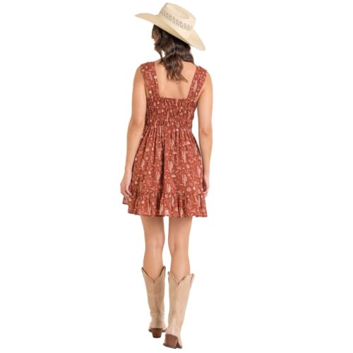 Rock N Roll Desert Print Mini Dress - Image 2