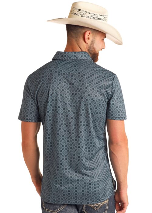 Men's Panhandle Slim SS Geo Snap Polo - Image 3