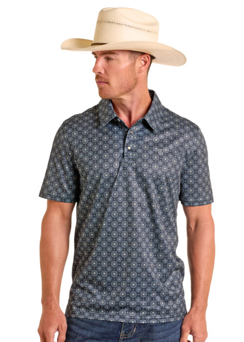 Men's Panhandle Slim SS Snap Polo Shirt