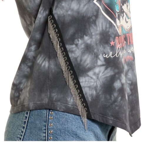 Rock n Roll Ladies Chain Fringe Tee