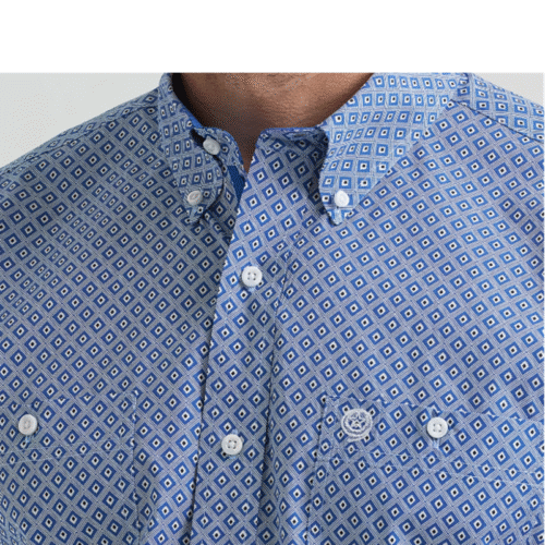 George Strait LS Sky Blue Diamonds Shirt - Image 2