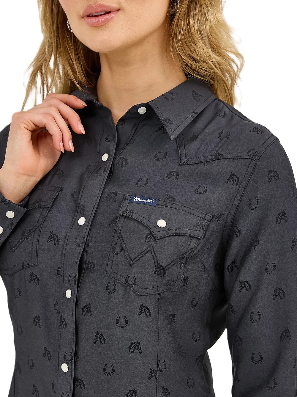 Wrangler Ladies Subtle Black Horses