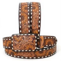 American Darling Sunflower Tooled Belt