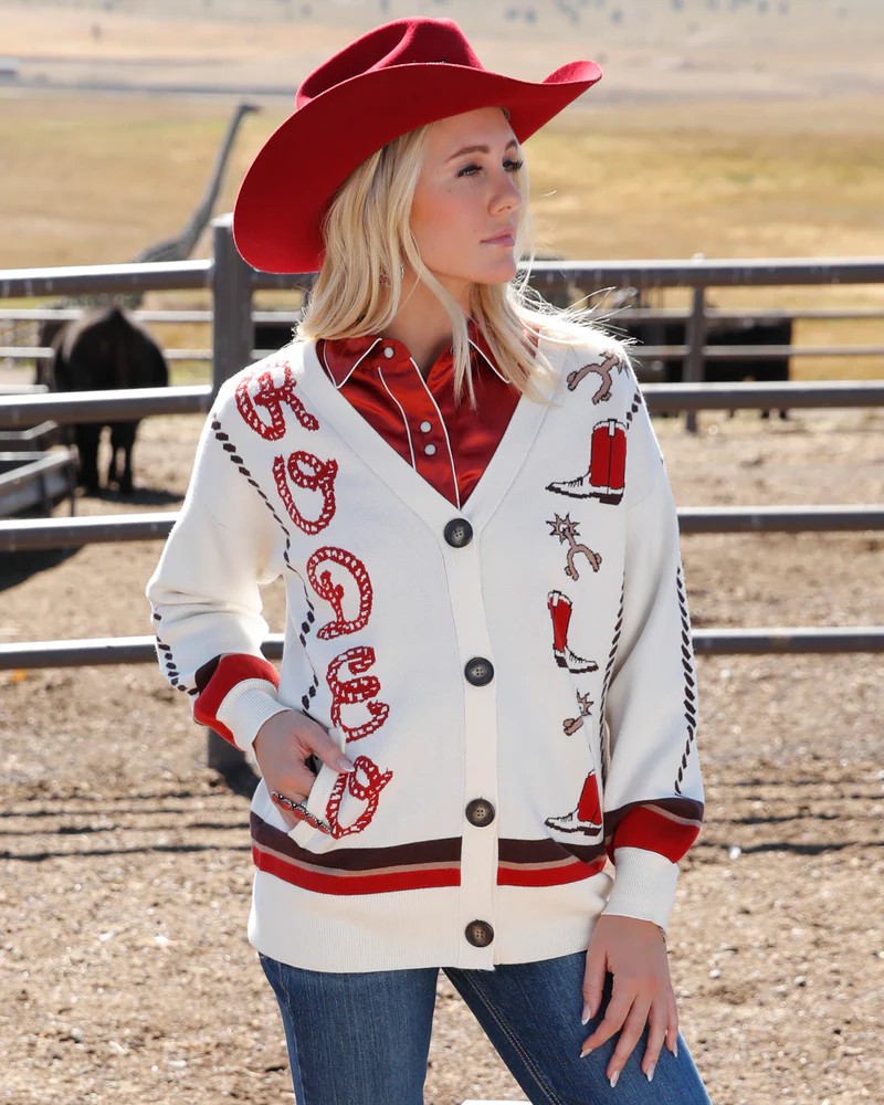 Cruel Girl Retro Rodeo Cardigan CWK7159001