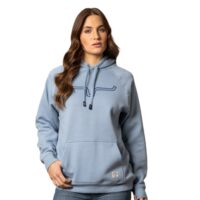 Kimes Ranch Ladies Carbon Blue Outlier Hoodie