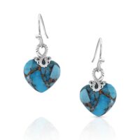 Montana Silversmiths Untamable Heart of Stone Earrings