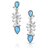 Montana Silversmiths Mystic Falls Opal Crystal Earrings