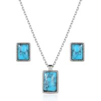 Montana Silversmiths Rio River Blue Jewelry Set
