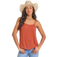 Rock n Roll Women's Rust Studded Cami BW20T07794