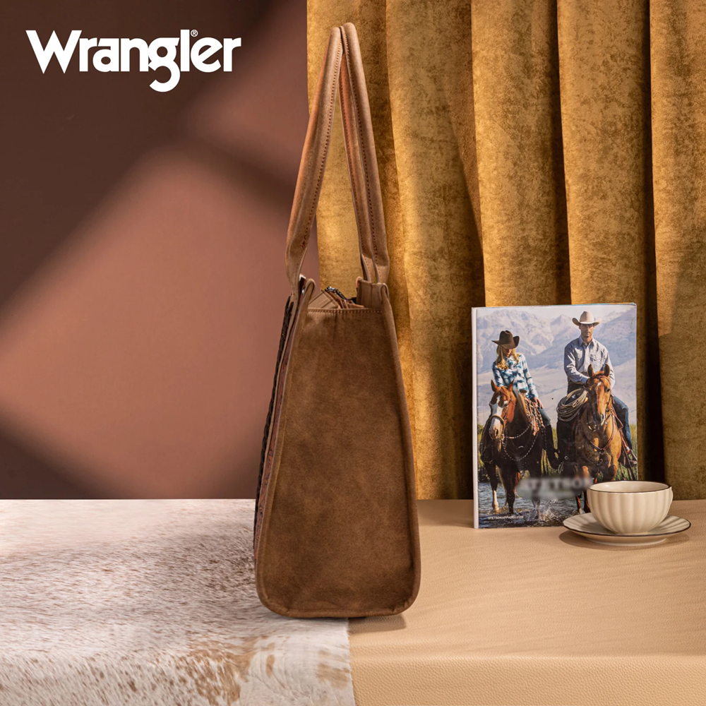 Wrangler Vintage Tooled Aztec Concealed Carry Tote - Image 3