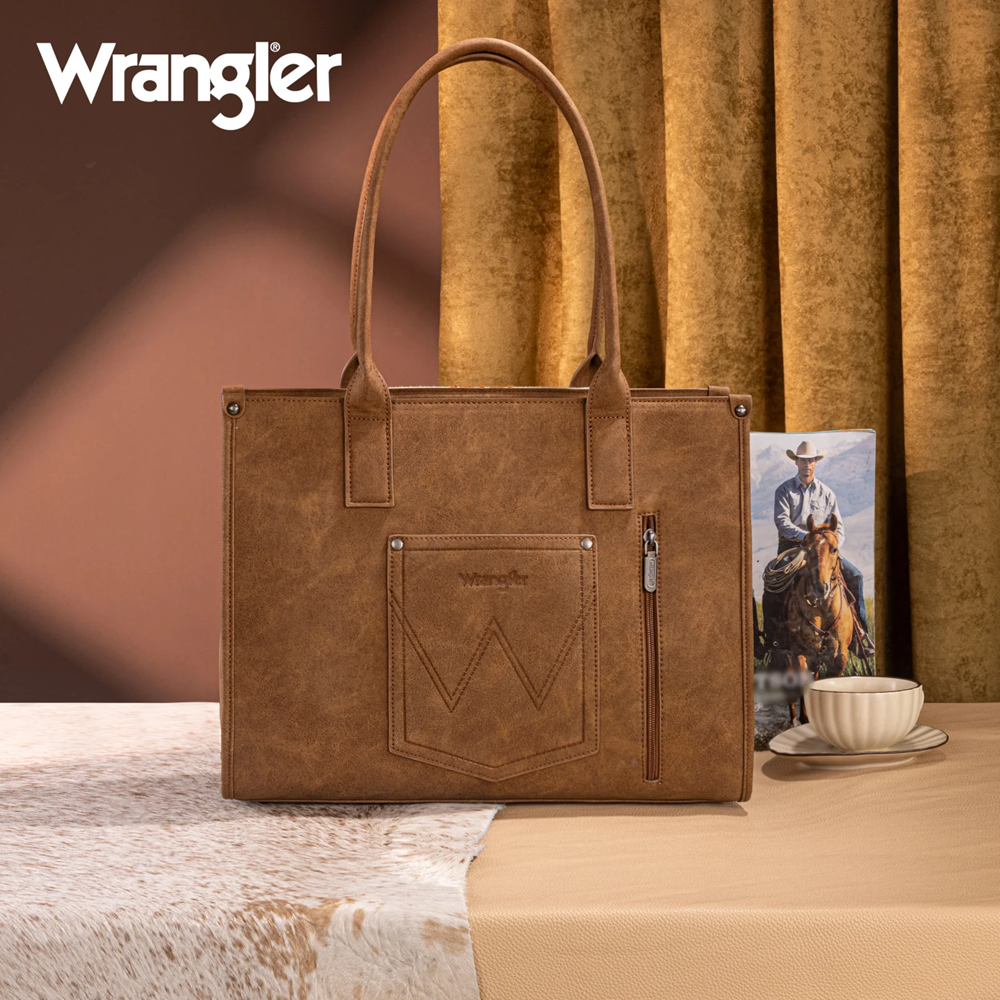 Wrangler Vintage Tooled Aztec Concealed Carry Tote