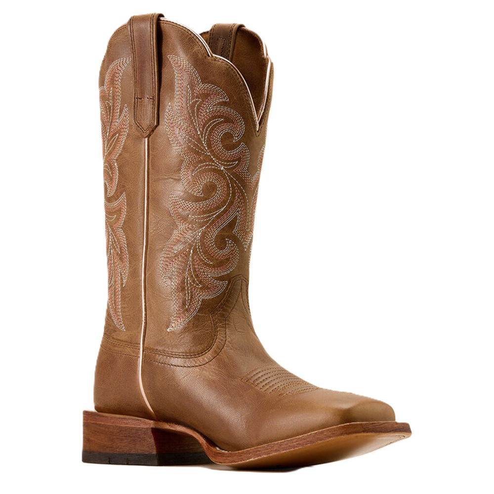 Ariat Ladies County Lane Natural Tan Boots - Image 4