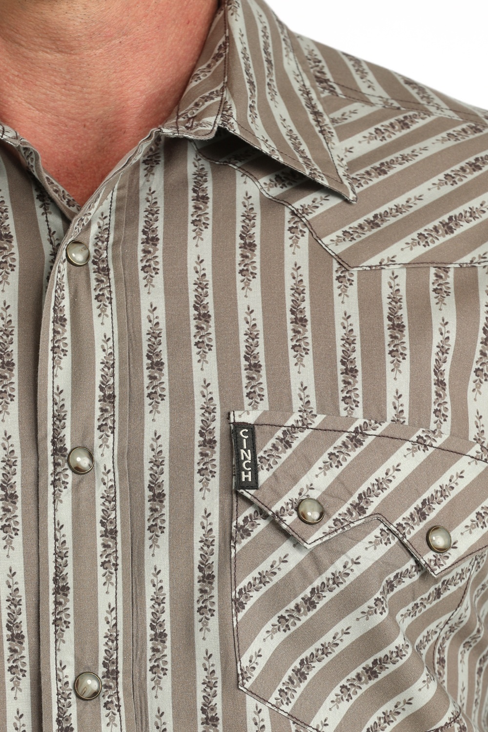 Cinch® Men’s LS Tan Modern Fit Western Shirt