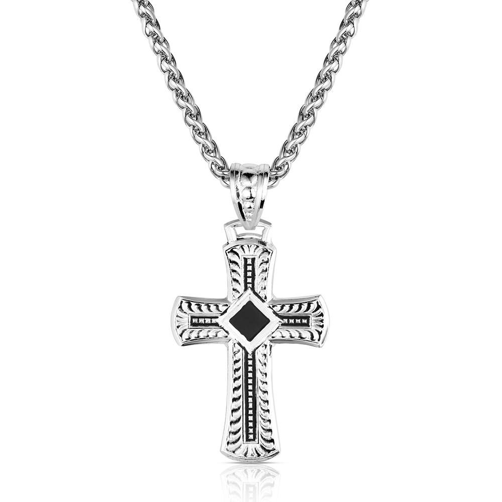 Montana Silversmiths Sundown Ridge Cross Necklace - Image 2
