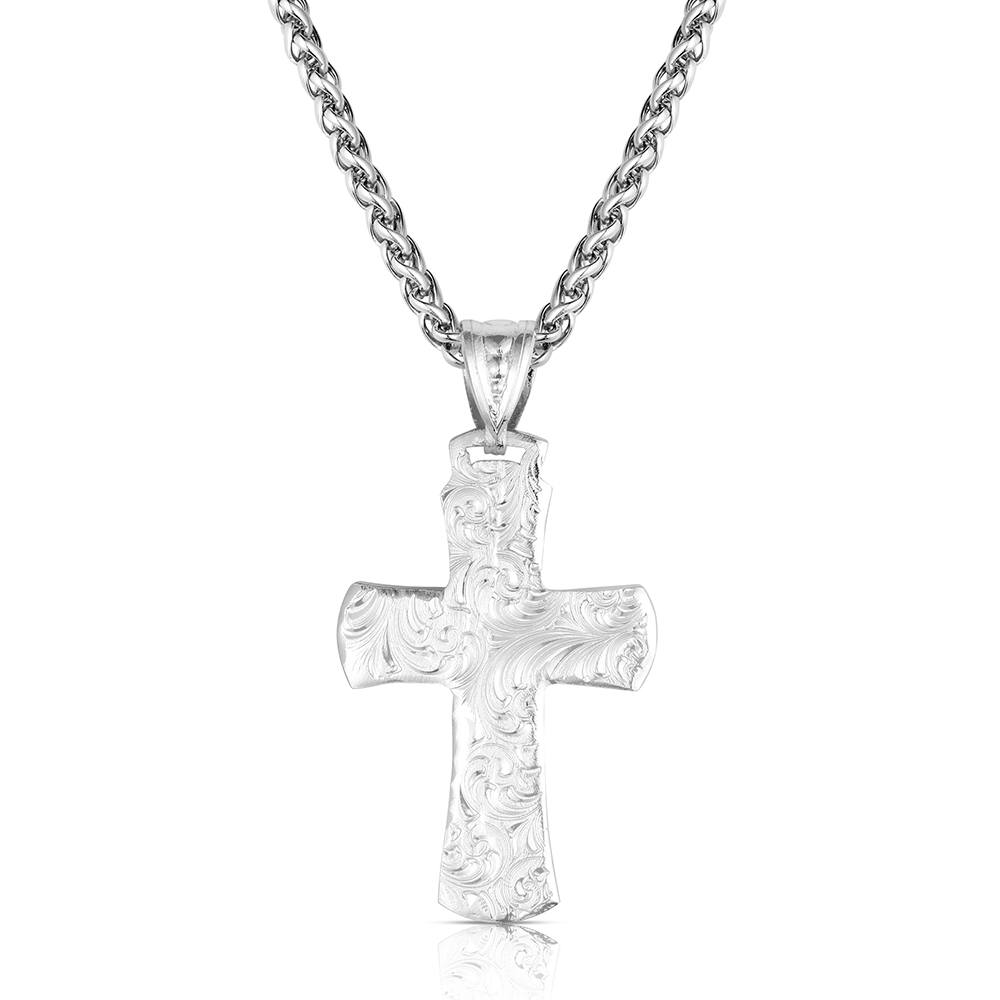 Montana Silversmiths Sundown Ridge Cross Necklace