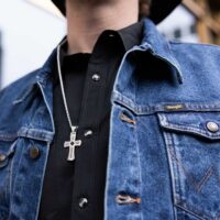 Montana Silversmiths Sundown Ridge Cross Necklace