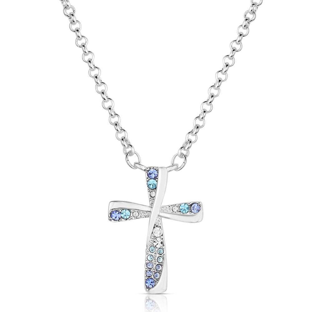 Montana Silversmiths Faith in Lights Cross Necklace