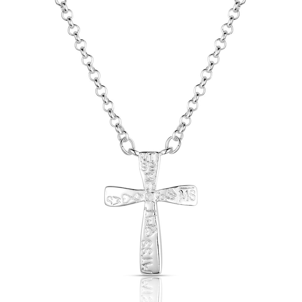 Montana Silversmiths Faith in Lights Cross Necklace