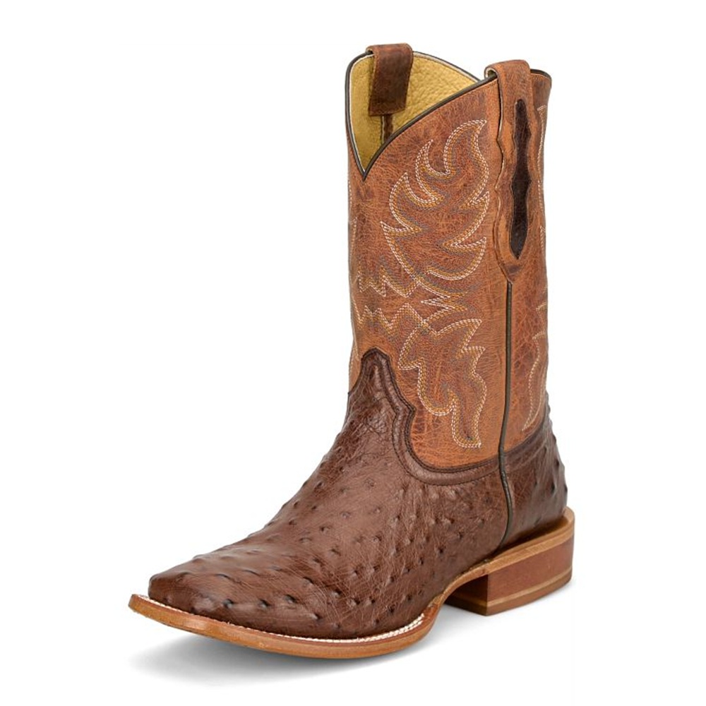 Tony Lama Men's Blaine Chocolate Ostrich Boot
