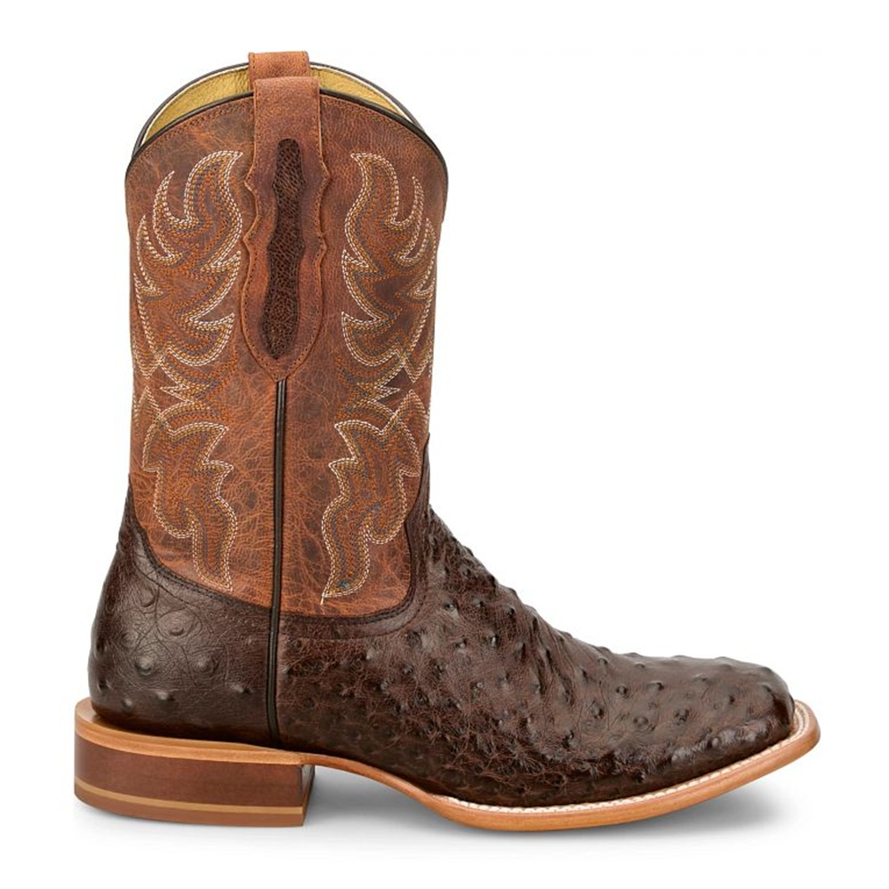 Tony Lama Men's Blaine Chocolate Ostrich Boot - Image 4