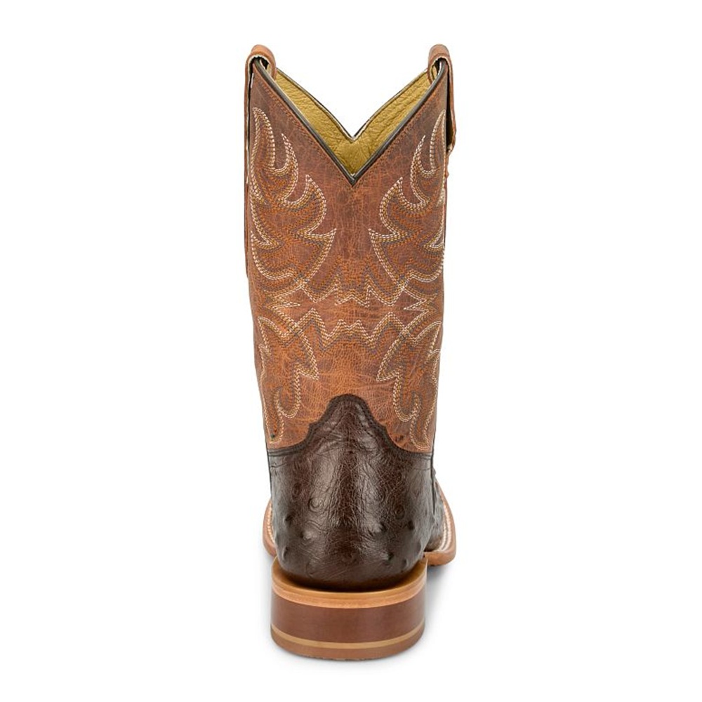 Tony Lama Men's Blaine Chocolate Ostrich Boot - Image 3