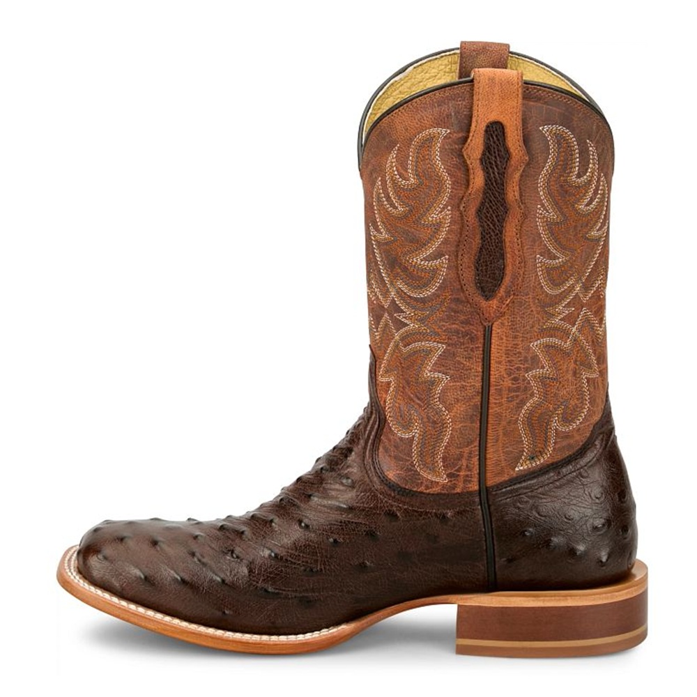 Tony Lama Men's Blaine Chocolate Ostrich Boot - Image 6