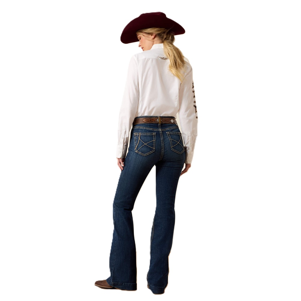 Ariat Ladies High Rise Ella Slim Trouser Jeans 10032550 - Image 4
