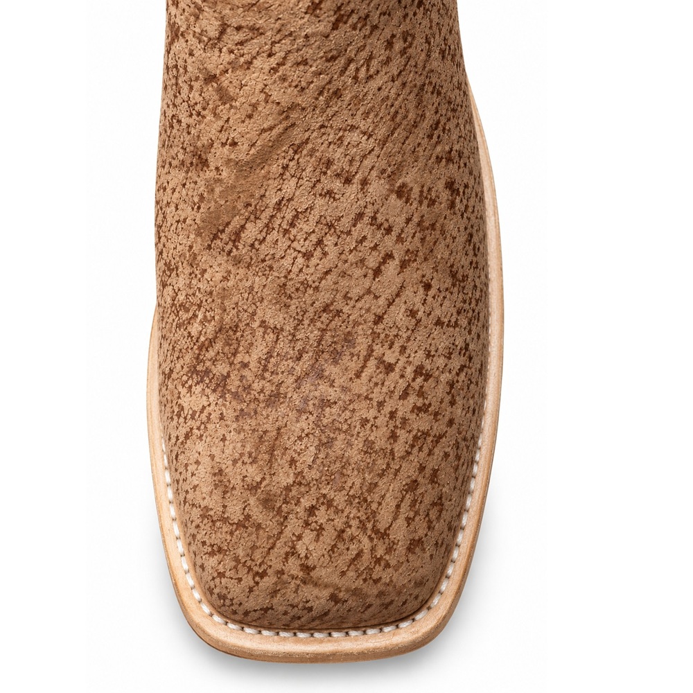 Fenoglio Saddle Tan Boyd Men’s Boar Leather Cowboy Boots - Image 4