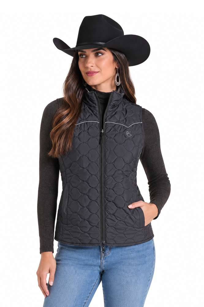 Rock & Roll Denim Women’s Reversible Black & Aztec Vest