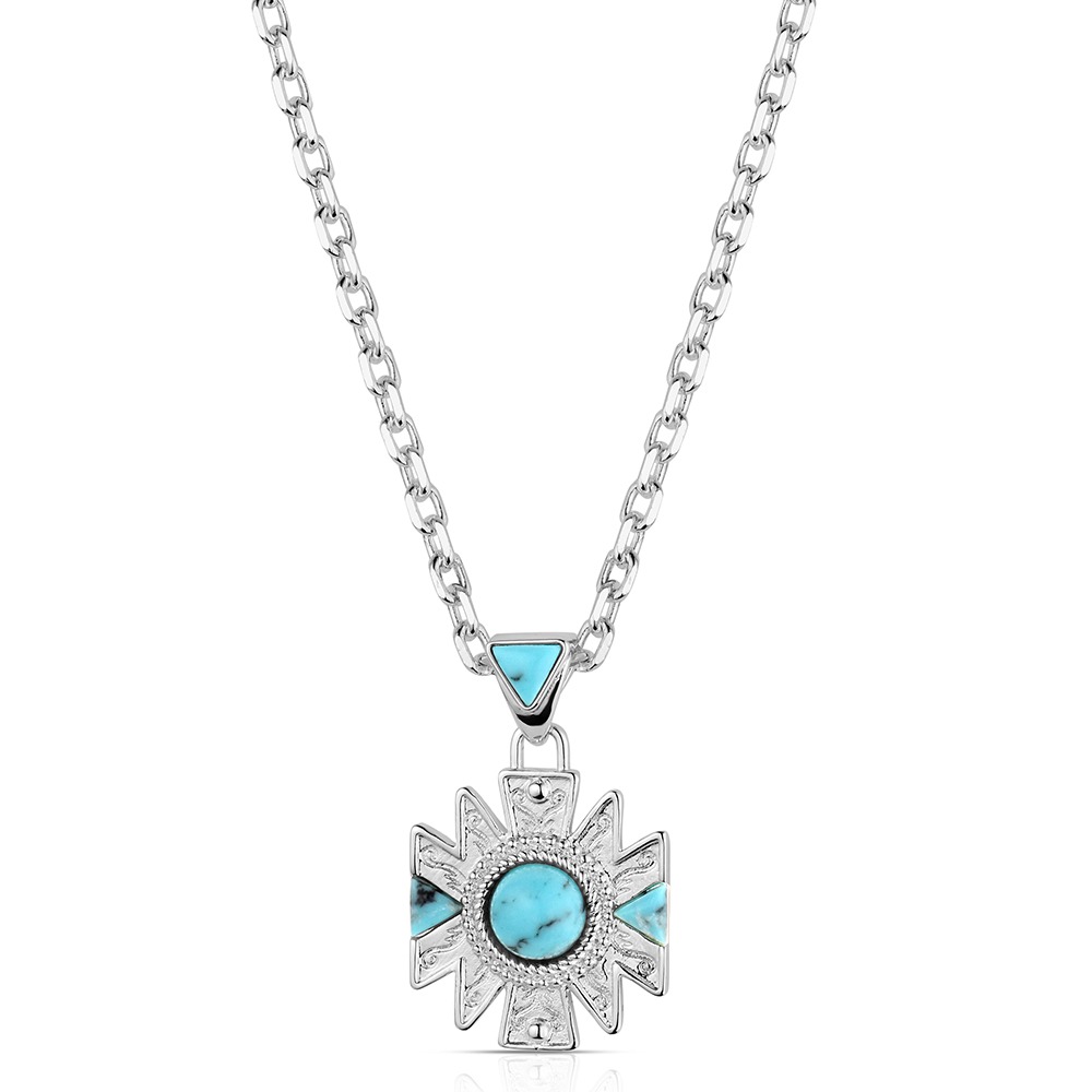 Montana Silversmiths Southwestern Sun Turquoise Necklace NC6603