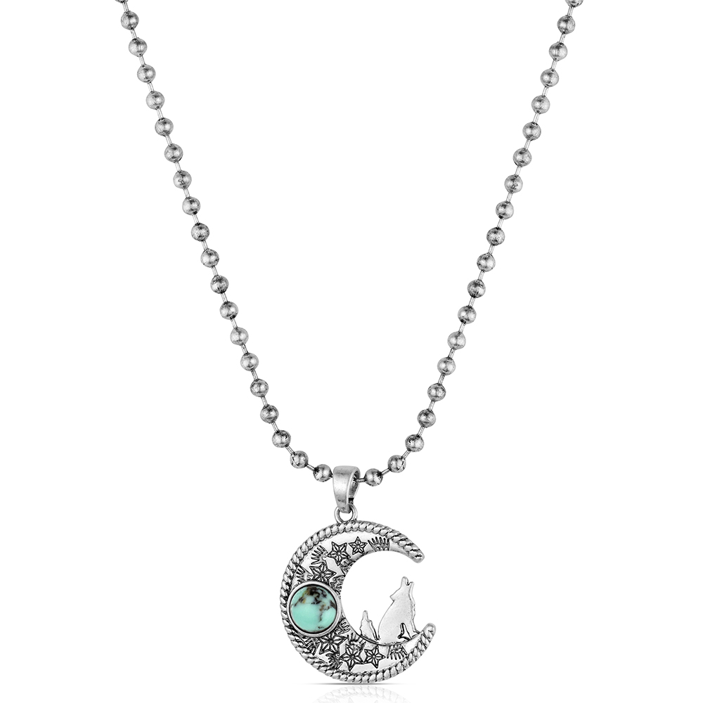 Montana Silversmiths Coyote Moon Turquoise Necklace NC6605