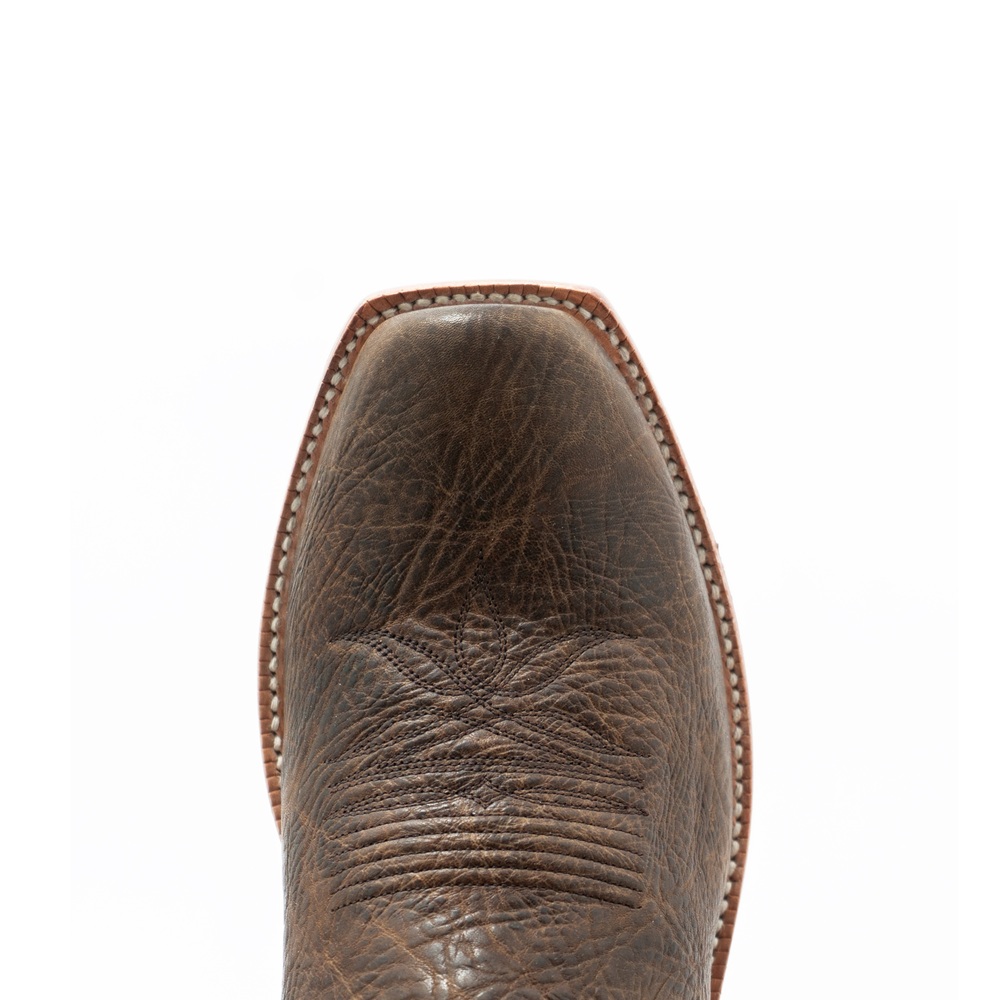 HYER Riley HM12042 Men’s Cutter Toe Cowboy Boots – Tan/Red - Image 6